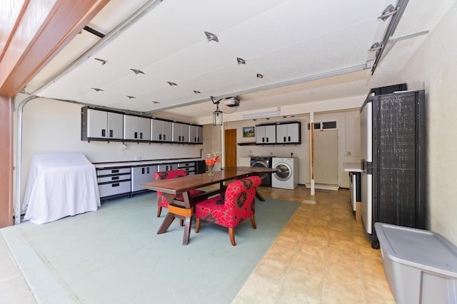 73-4327 Oneone St, Kailua-Kona, HI 96740 - dining area featuring washing machine and dryer