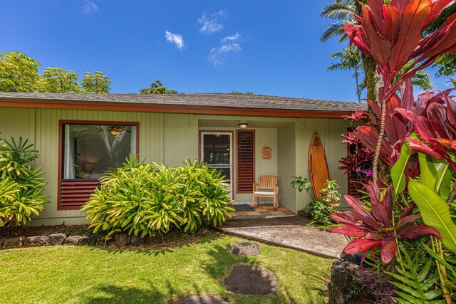 4030 Pauahi Pl, Princeville, HI 96722 - view of front of house featuring a front lawn