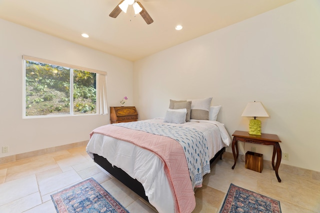 73-4558 Kukuki St, Kailua-Kona, HI 96740 - bedroom with recessed lighting and ceiling fan