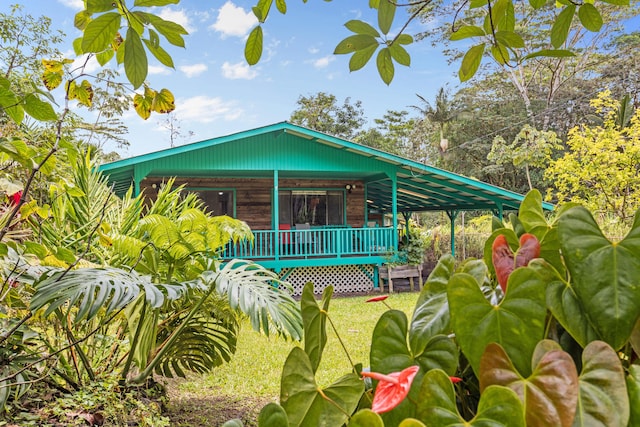 14-3531 Nanawale Blvd, Pahoa, HI 96778 - view of front of property with covered porch