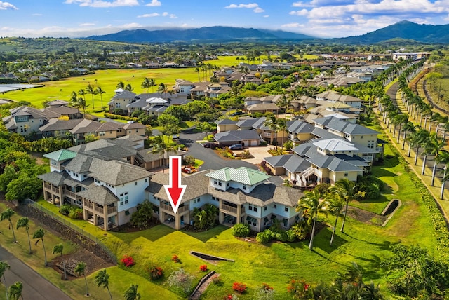 2611 Kiahuna Plantation Dr Unit 13D, Koloa, HI 96756 - aerial view of residential area featuring mountains