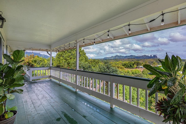 5372 Kumole St, Kapaa, HI 96746 - deck with a mountain view