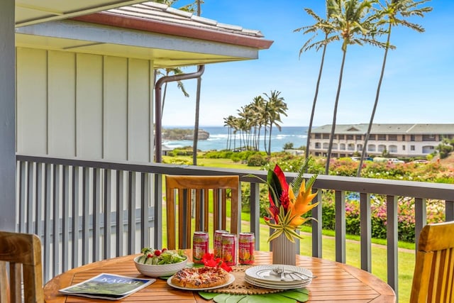 1565 Pee Rd Unit 221, Koloa, HI 96756 - balcony with a water view