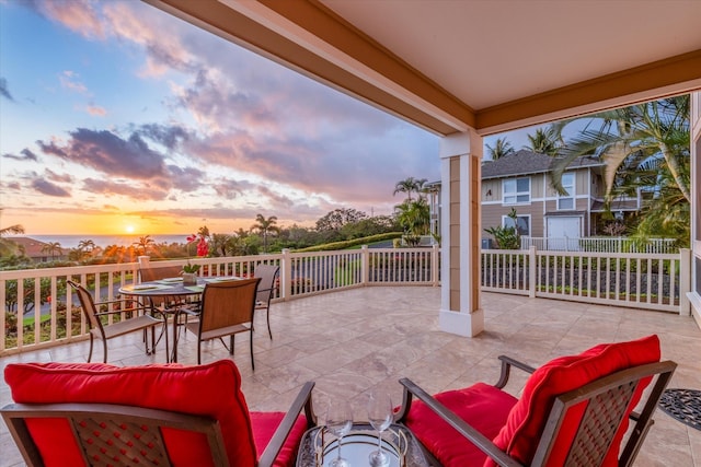 75-6060 Kuakini Hwy Unit B1, Kailua-Kona, HI 96740 - view of patio featuring an outdoor living space and outdoor dining space