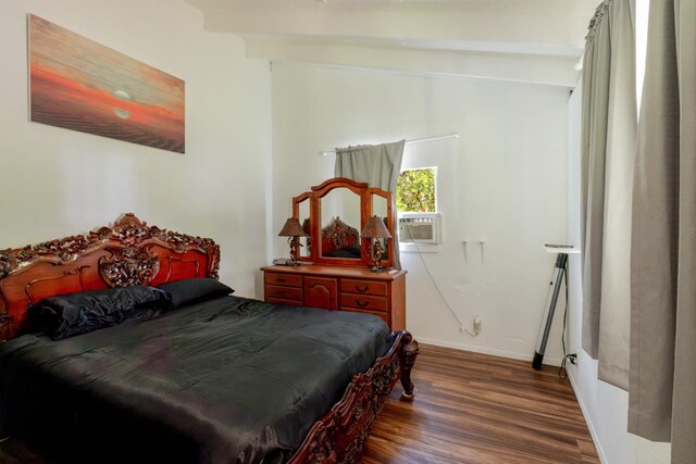 16-2103 Kuleana St, Pahoa, HI 96778 - bedroom featuring wood finished floors and cooling unit