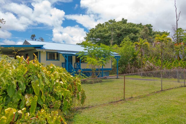 16-2103 Kuleana St, Pahoa, HI 96778 - view of yard