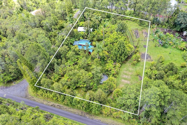 11-1877 Ahiukau St, Mountain View, HI 96771 - aerial overview of property's location featuring property boundaries highlighted