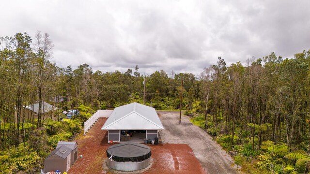 11-3073 Puolani St, Volcano, HI 96785 - view of subject property featuring a heavily wooded area