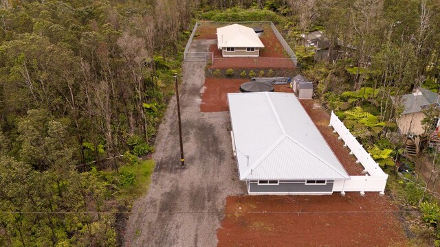 11-3073 Puolani St, Volcano, HI 96785 - view of subject property with a heavily wooded area