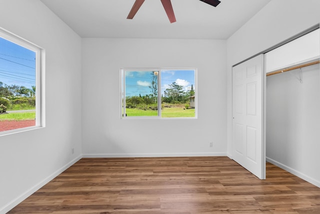 15-1770 10th Ave, Keaau, HI 96749 - unfurnished bedroom featuring light wood-style flooring, a closet, and baseboards