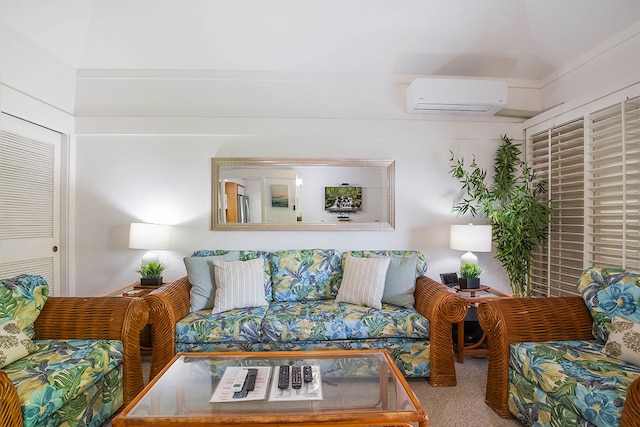 2253 Poipu Rd Unit 230, Koloa, HI 96756 - carpeted living area featuring an AC wall unit