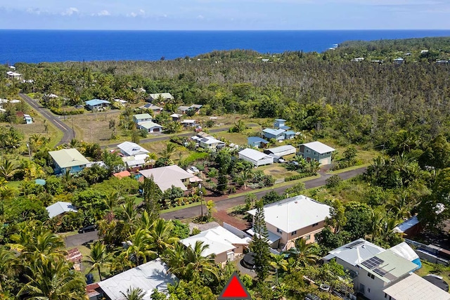12-7036 Kaiwa St, Pahoa, HI 96778 - aerial perspective of suburban area featuring a nearby body of water