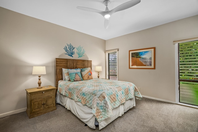 1565 Pee Rd Unit 225, Koloa, HI 96756 - carpeted bedroom with baseboards and ceiling fan