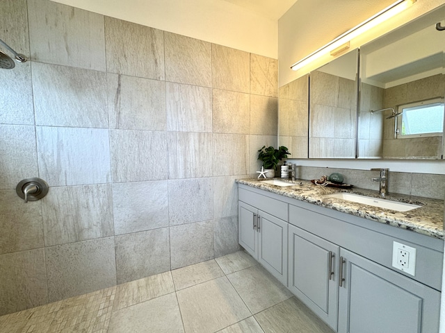 76-4391 Leilani St, Kailua-Kona, HI 96740 - full bathroom featuring vanity and a tile shower