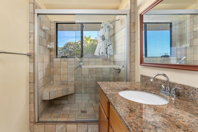 87-3181 Japonica Rd, Captain Cook, HI 96704 - full bathroom with vanity and a stall shower