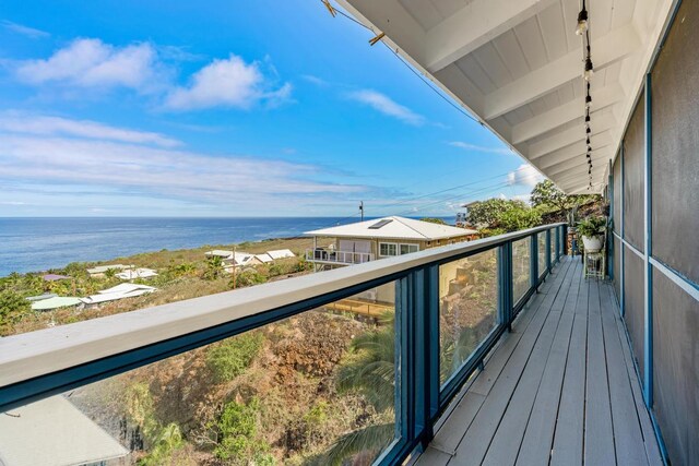 87-3181 Japonica Rd, Captain Cook, HI 96704 - balcony featuring a water view