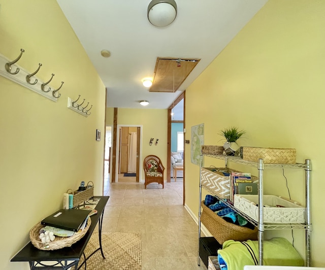 95-5974-A Mamalahoa Hwy, Naalehu, HI 96772 - hallway featuring light tile patterned flooring