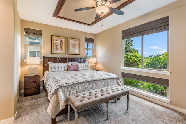 68-1376 Pauoa Rd Unit E1, Kamuela, HI 96743 - carpeted bedroom with multiple windows and a ceiling fan