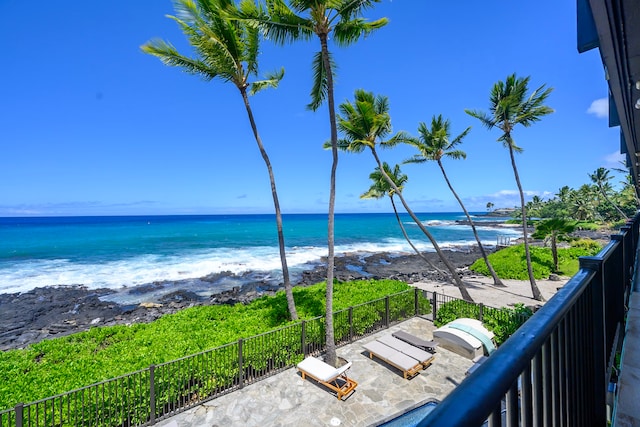 76-6212 Alii Dr Unit 205, Kailua-Kona, HI 96740 - water view with local beach
