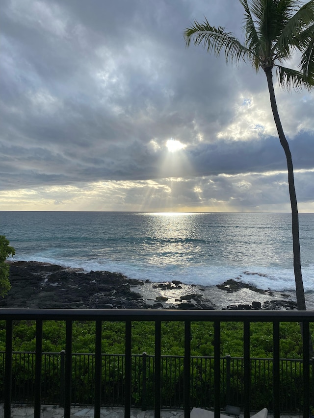 76-6212 Alii Dr Unit 205, Kailua-Kona, HI 96740 - water view featuring local beach