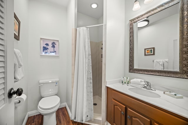 4460 Nehe Rd Unit 228, Lihue, HI 96766 - full bathroom featuring wood finished floors, vanity, and a stall shower