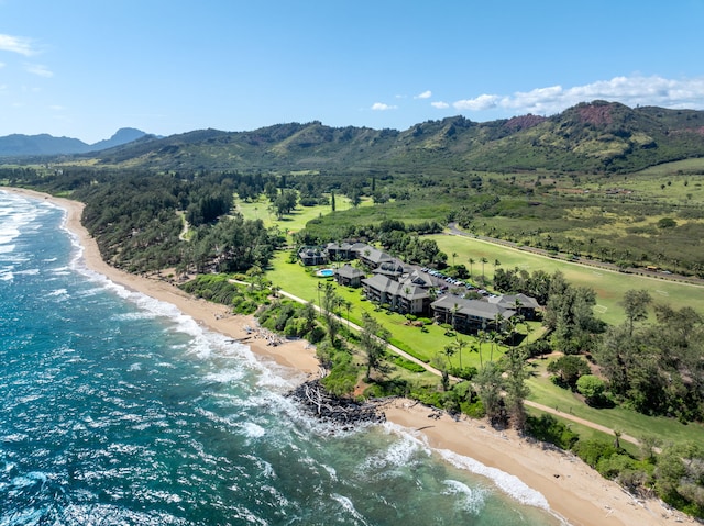 4460 Nehe Rd Unit 228, Lihue, HI 96766 - drone / aerial view of a water and mountain view