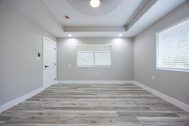 15-1776 6th Ave, Keaau, HI 96749 - spare room with light wood finished floors, recessed lighting, baseboards, and a raised ceiling