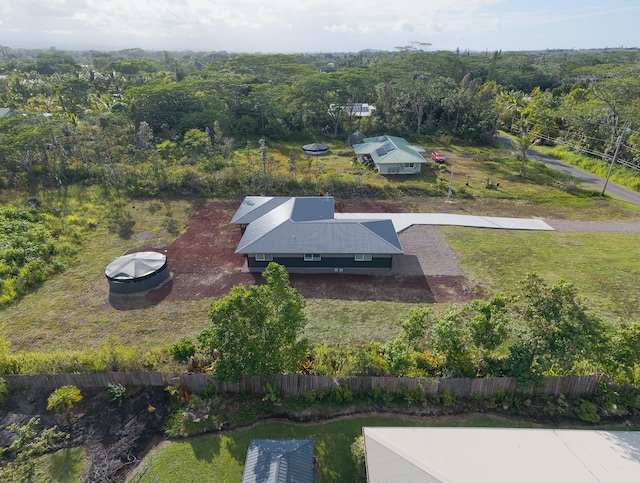15-1776 6th Ave, Keaau, HI 96749 - aerial view of property and surrounding area with a heavily wooded area