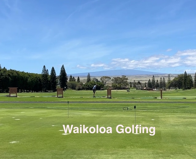 68-1780 Puu Nui St, Waikoloa, HI 96738 - view of property's community with golf course view and a lawn