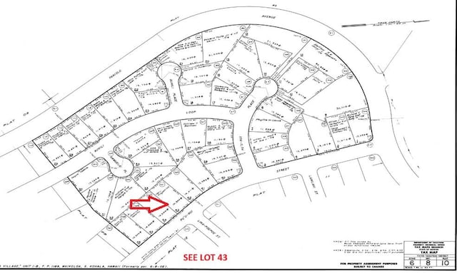 68-1780 Puu Nui St, Waikoloa, HI 96738 - map showing property parcels