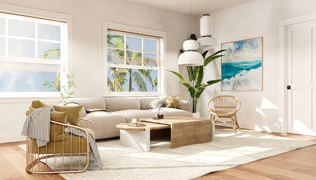 5460 Koloa Rd, Koloa, HI 96756 - sitting room with wood finished floors and baseboards