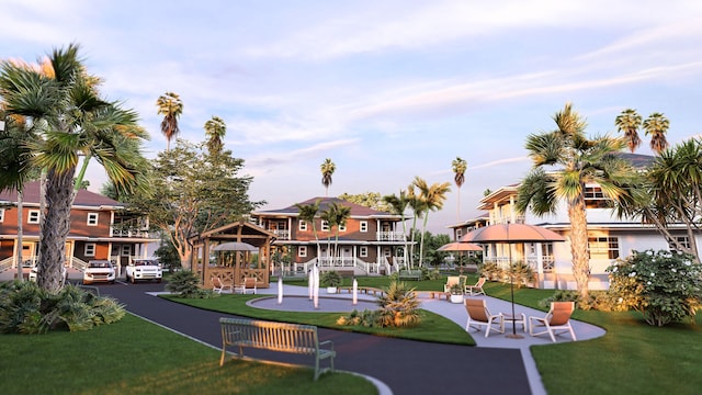 5460 Koloa Rd, Koloa, HI 96756 - view of community with a gazebo and a lawn