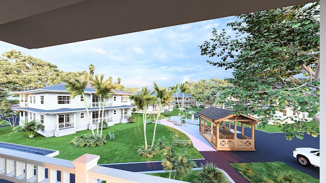 5460 Koloa Rd, Koloa, HI 96756 - view of grassy yard with a gazebo