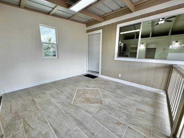 16-2045 Hanale Dr, Pahoa, HI 96778 - unfurnished sunroom featuring beamed ceiling