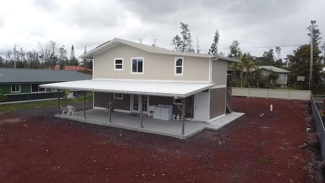 16-2045 Hanale Dr, Pahoa, HI 96778 - back of house with a patio area and french doors