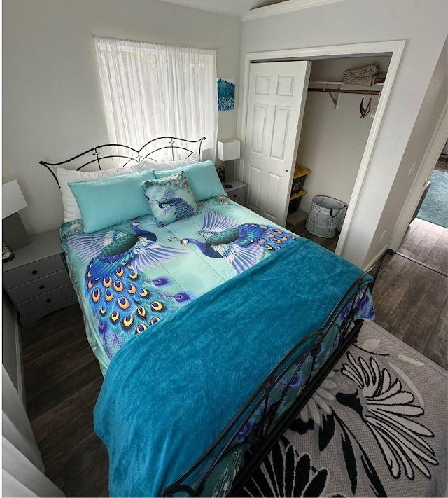 92-8260 Bamboo Ln, Ocean View, HI 96737 - bedroom featuring wood finished floors and a closet