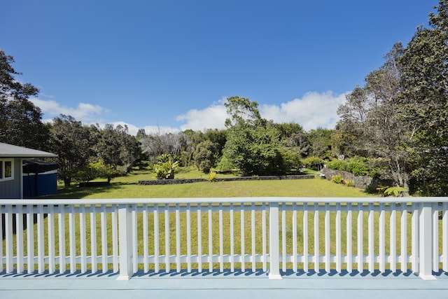 99-1808 Kilau Way, Volcano, HI 96785 - view of grassy yard with view of wooded area