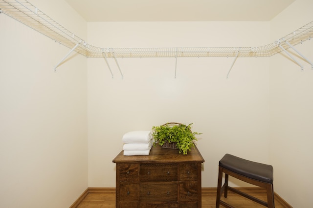 99-1808 Kilau Way, Volcano, HI 96785 - walk in closet with light wood-type flooring