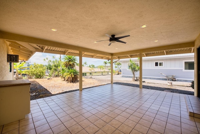 708 Kukuau St, Hilo, HI 96720 - view of patio featuring ceiling fan