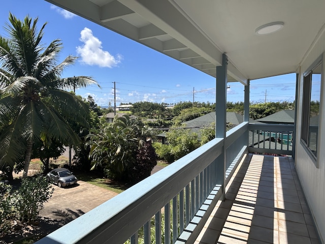 4666 Hauaala Rd Unit 1, Kapaa, HI 96746 - view of balcony