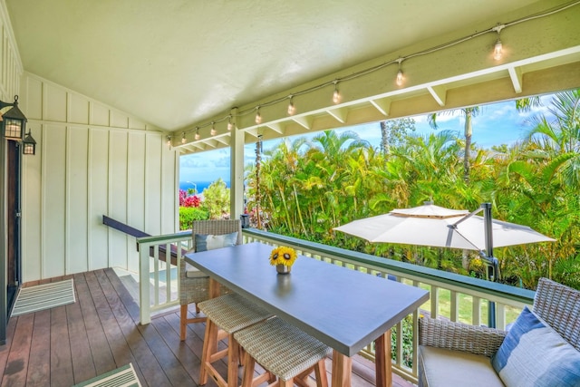 3764 Kakela Makai Dr, Kalaheo, HI 96741 - deck with outdoor dining space