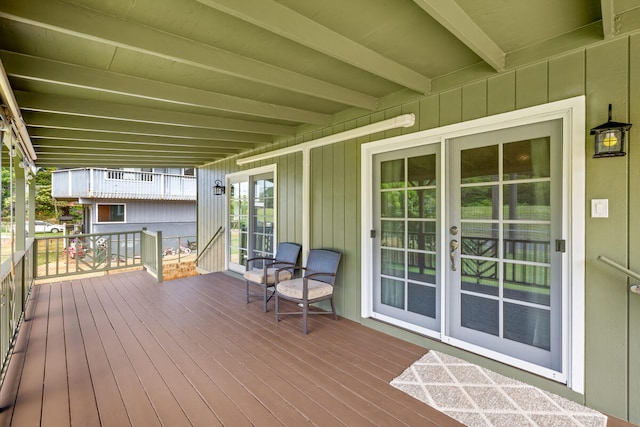 5045 Menehune Rd, Waimea, HI 96796 - view of wooden terrace