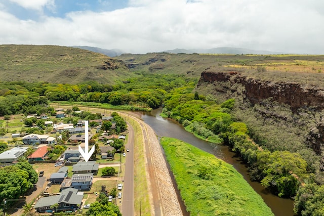 5045 Menehune Rd, Waimea, HI 96796 - aerial view of a water and mountain view