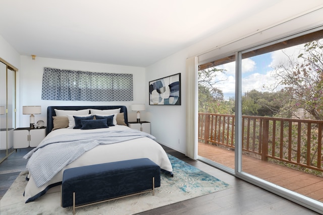 68-3750 Ua Noe Pl, Waikoloa, HI 96738 - bedroom with access to exterior and wood finished floors