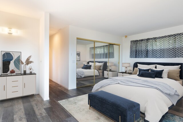 68-3750 Ua Noe Pl, Waikoloa, HI 96738 - bedroom with a closet and dark wood-style flooring