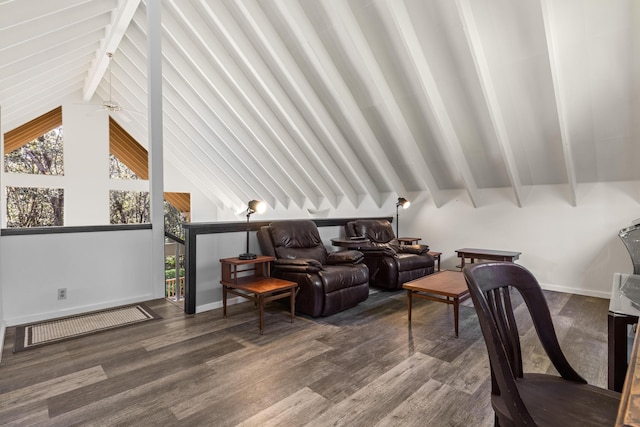 11-3827 5th St, Volcano, HI 96785 - living area featuring plenty of natural light, wood finished floors, and baseboards