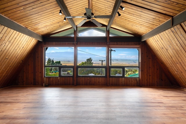 64-660 Puu Olu Pl, Kamuela, HI 96743 - bonus room featuring wood ceiling, plenty of natural light, wood finished floors, wood walls, and ceiling fan