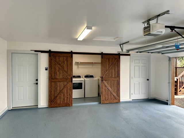 64-5304 Puu Nani Dr, Kamuela, HI 96743 - garage featuring washer and dryer and a garage door opener