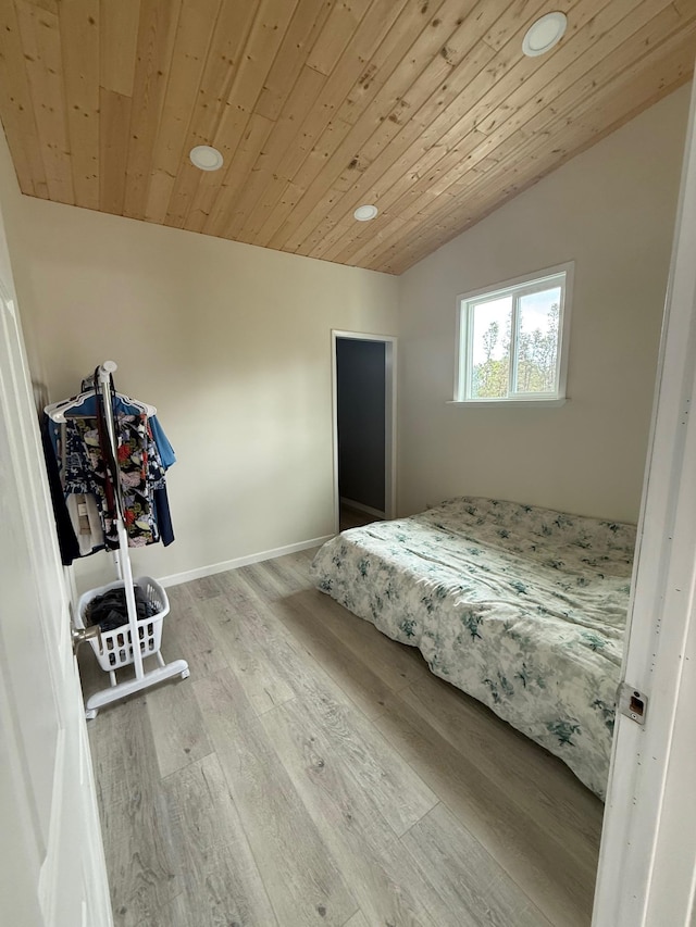 11-2828 Lehua St, Mountain View, HI 96771 - bedroom featuring vaulted ceiling, recessed lighting, wood finished floors, wooden ceiling, and baseboards