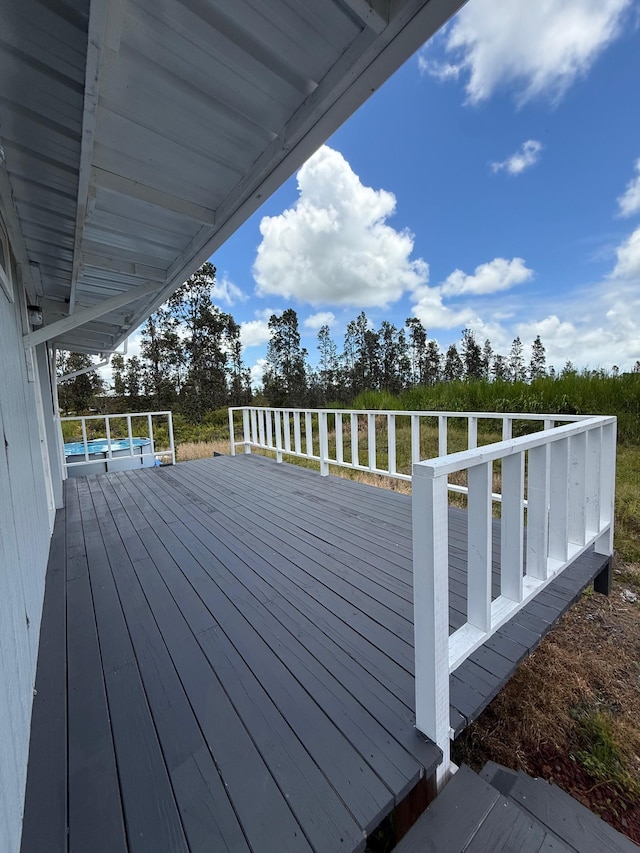 11-2828 Lehua St, Mountain View, HI 96771 - view of wooden terrace